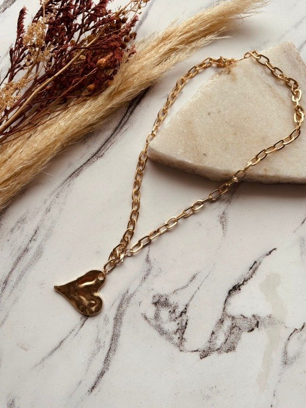 Producto - COLLAR HEART DORADO