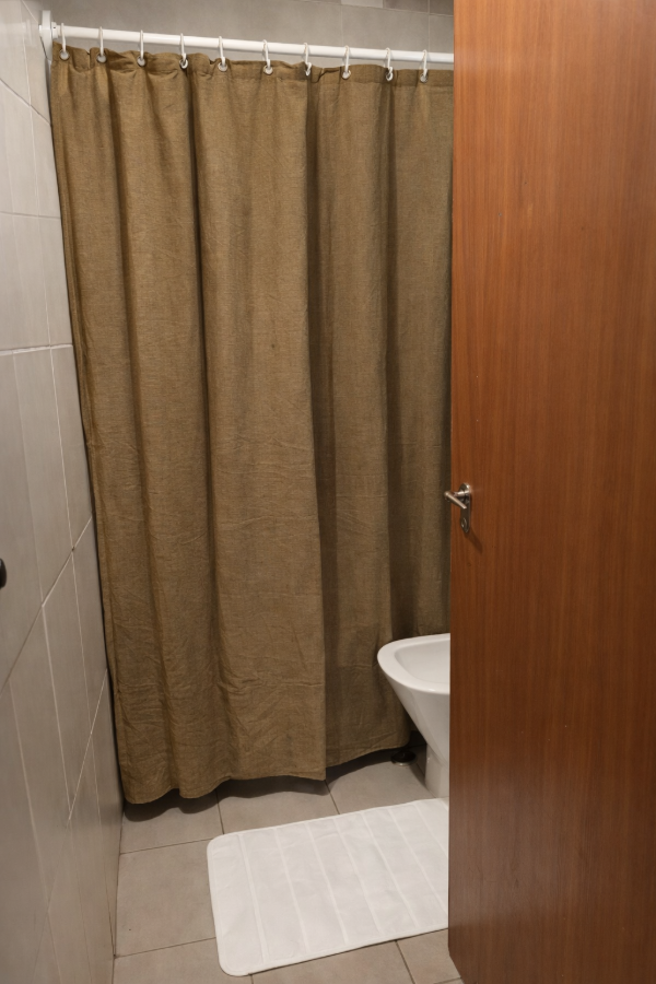 Producto - Cortina de baño "Oasis" chocolate