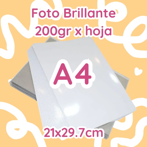 Producto - Foto Brillante 200gr - A4