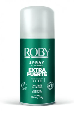 Producto - ROBY SPRAY FIJADOR - AEROSOL - EXTRA FUERTE - 180ML