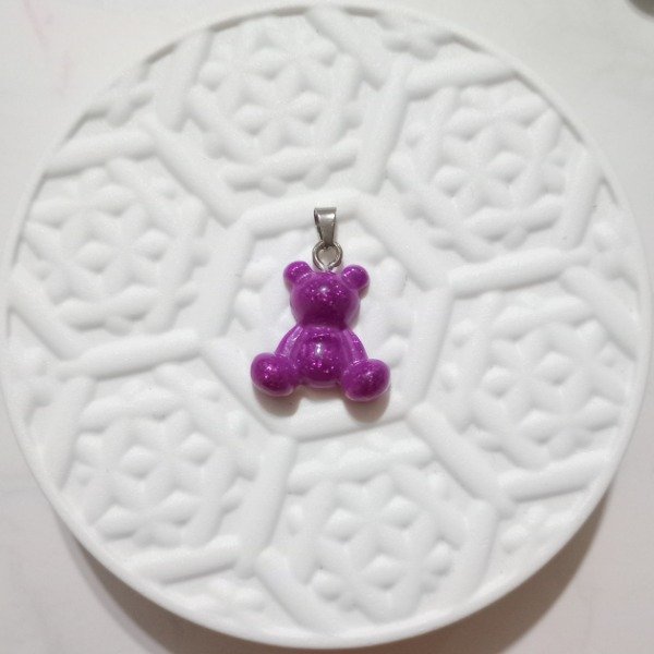 Producto - Dije resina osito morado