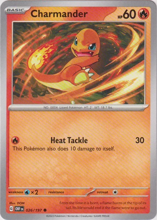 Producto - Charmander - 026/197 - Obsidian Flames