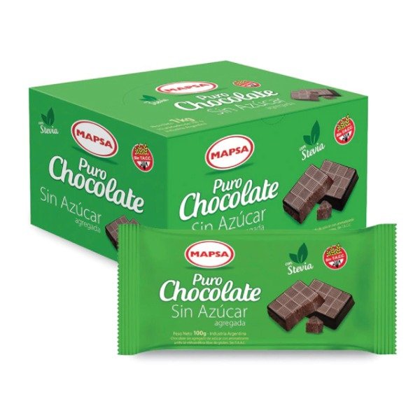 Producto - CHOC. FAMILIAR MAPSA SIN AZUCAR SIN TACC X 100G
