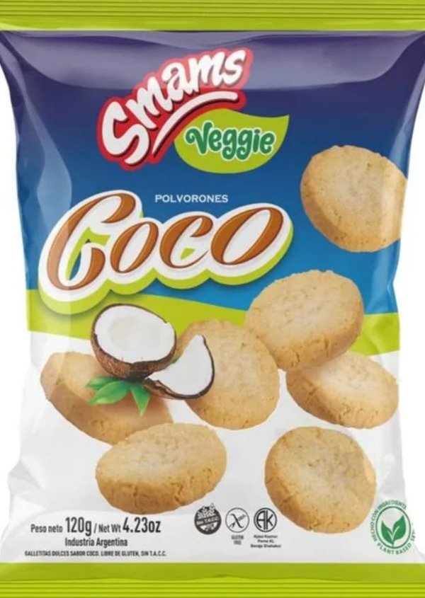 Producto - GALLETITAS POLVORONES VEGGIE COCO SMAMS