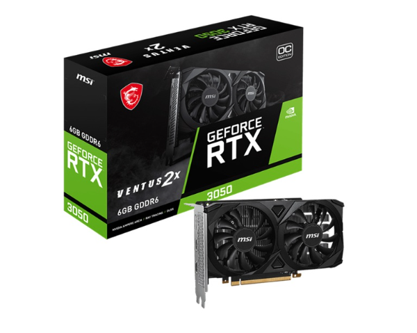 Producto - Placa Pci-E 6gb Nvidia GeForce RTX 3050 -gddr6 -96 bits -hdmi 2.1 x 2/displaypor - 0