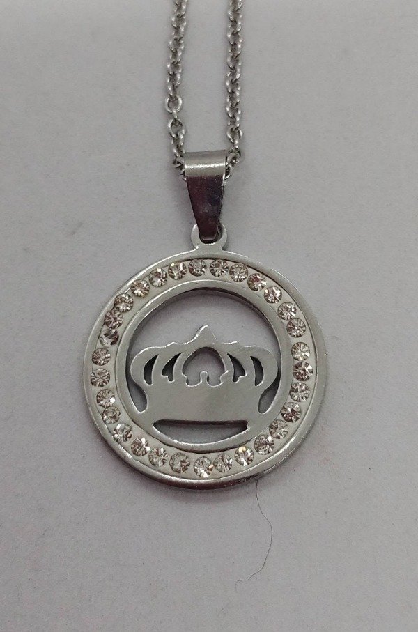 Producto - Medalla circular con strass - 1