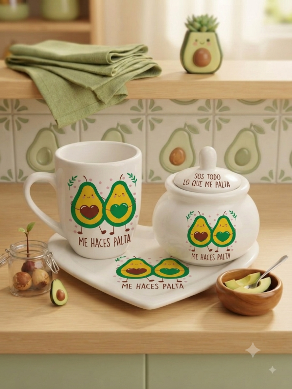 Producto - COMBO SET TAZA BOMBE+RECIPIENTE+BANDEJA X6 - 18
