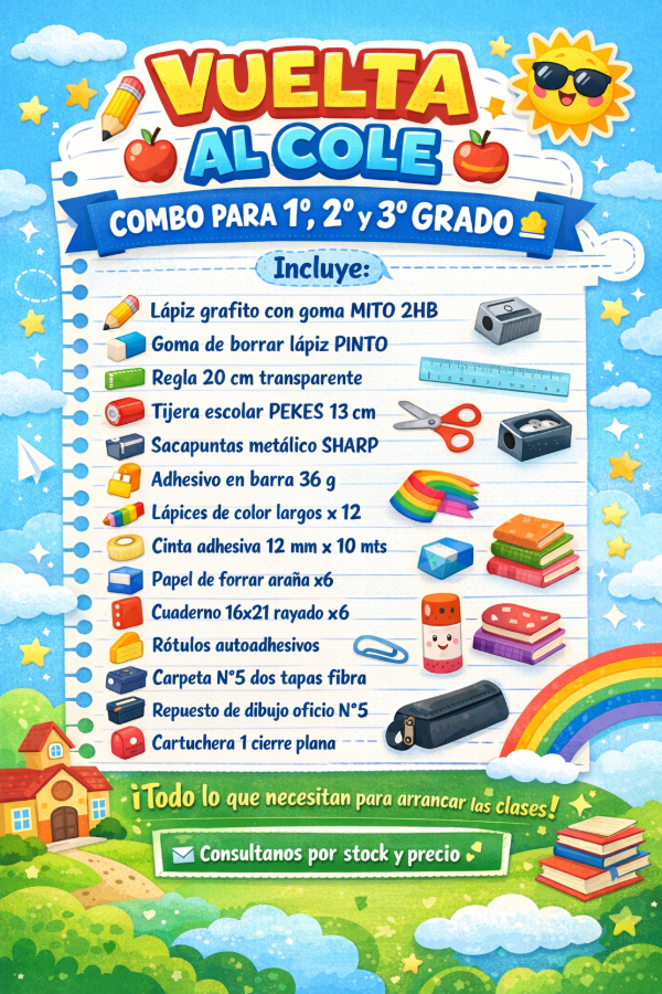 Producto - Combo 1ro 2do 3er Grado