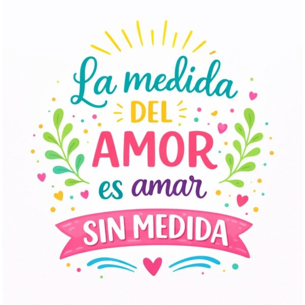 Producto - Sticker LA MEDIDA DEL AMOR