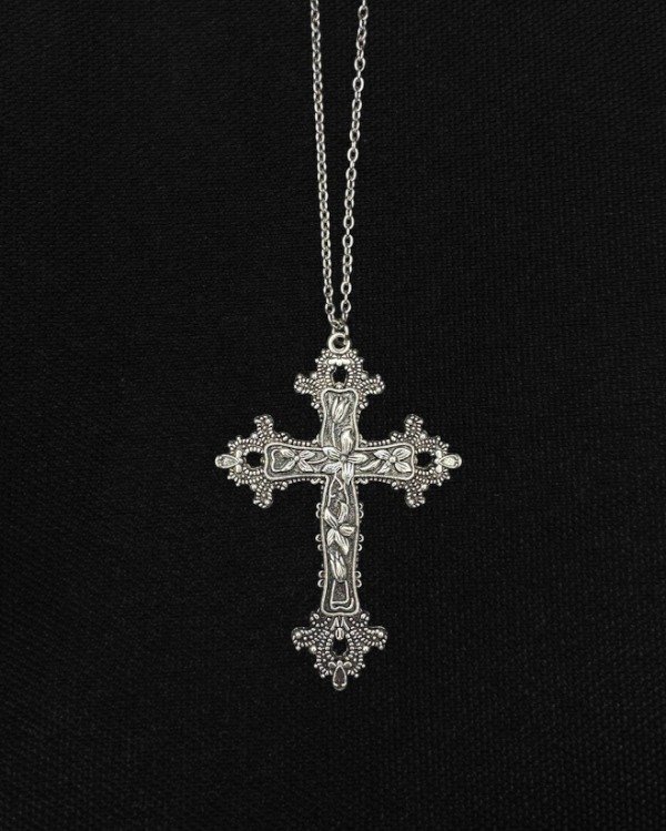 Producto - cadena cruz floral