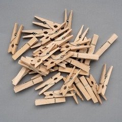 Producto - 24 BROCHES DE MADERA PARA ROPA