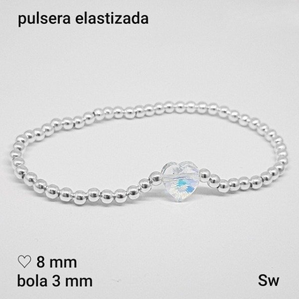 Producto - PULS.SW- Corazón 8mm  y bola 3mm (DÓLAR)