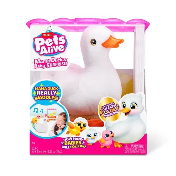 Producto - Pets Alive Nido de Pato Interactivo 30cm Mama Duck Y Baby Surprise