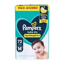 Producto - PAMPERS BABYDRY TALLE M X 72