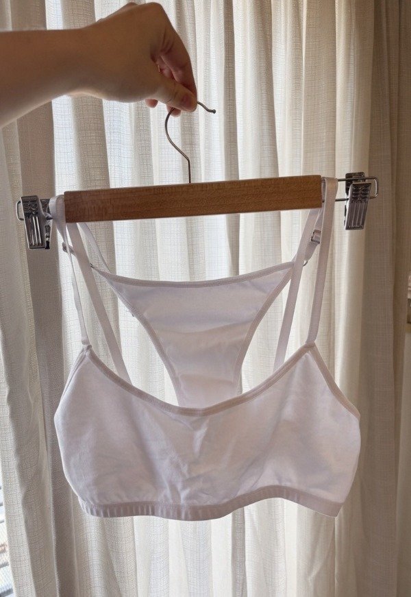 Producto - Conjunto basico de algodon blanco Caury - 0