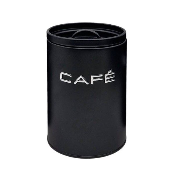 Producto - Lata Café acero design negro hermetico