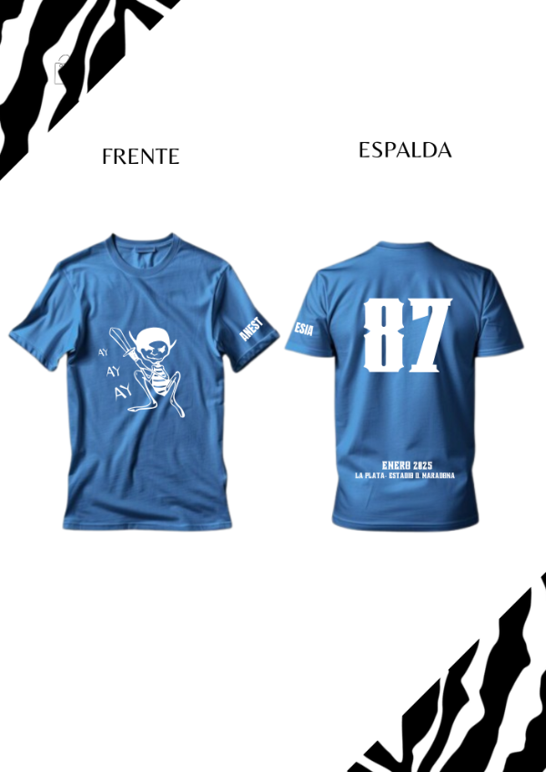 Producto - REMERA LOS PIOJOS AY AY AY AZUL