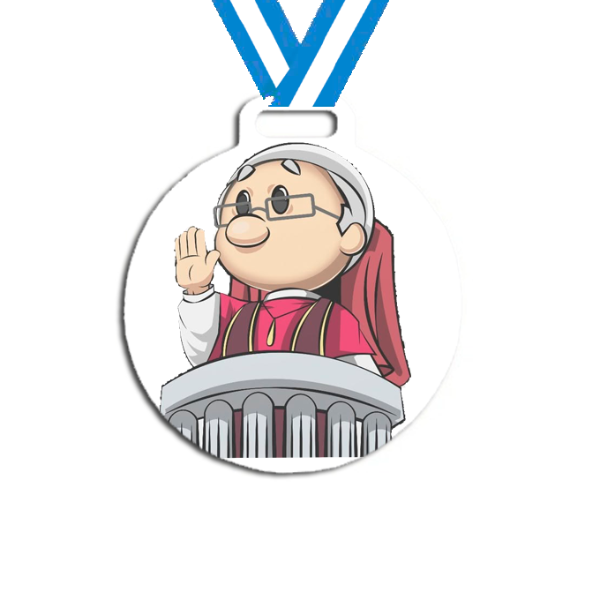 Producto - Medalla Plastica Personalizada visita Papa León XIV #30 - 13