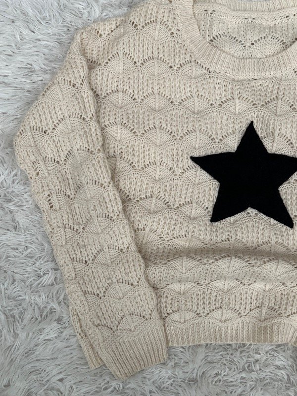 Producto - Suéter calado star talle M - 4