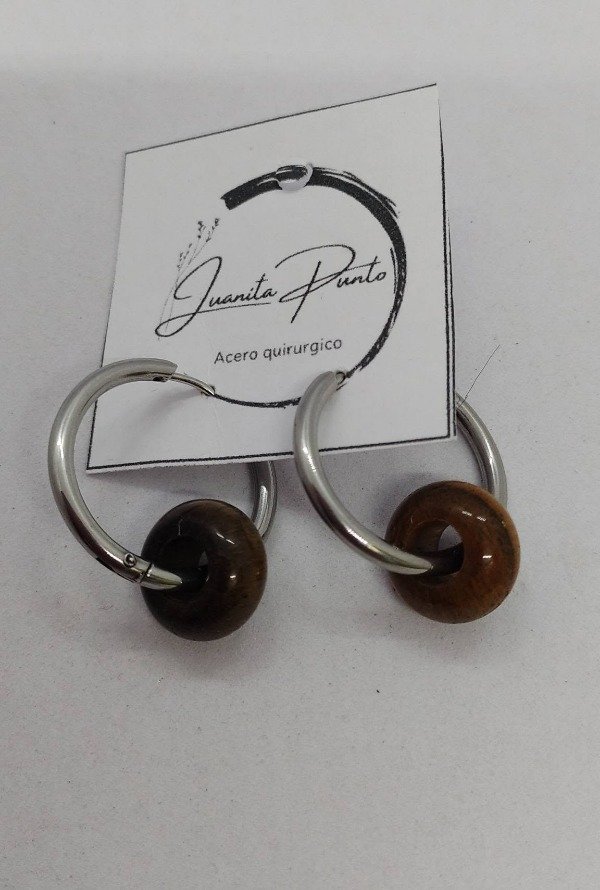 Producto - Aro donna de ojo de tigre