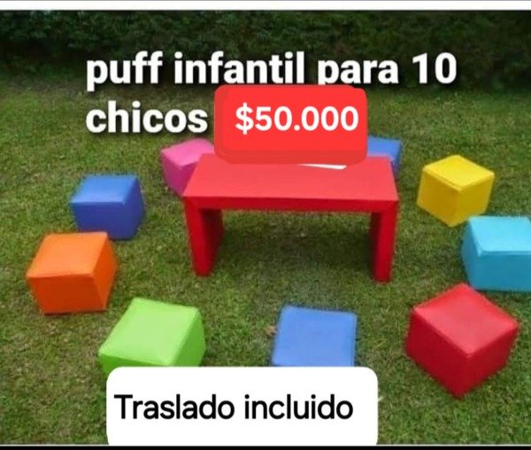 Producto - Alquiler Puff para niños
