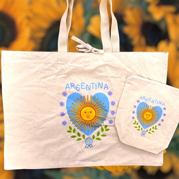 Producto - Bolso playero + yerbera Solcito