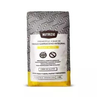 Producto - PREMEZCLA INTEGRAL CON TRIGO SARRACENO X1KG NUTRIZIO
