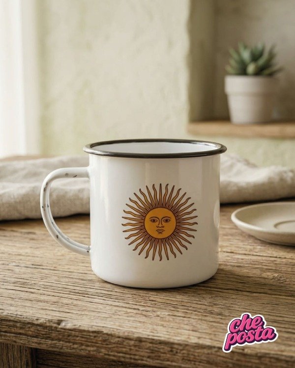 Producto - Jarro enlozado 350 ml - Sol amarillo