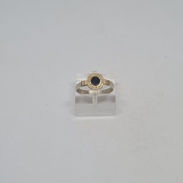 Producto - Anillo Plata y Oro Onix