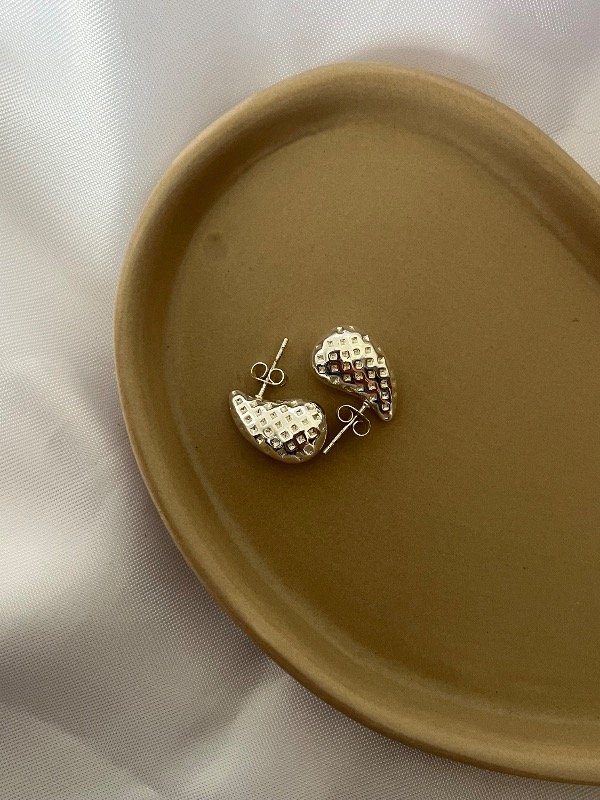 Producto - Aros chunky gota mini - acero
