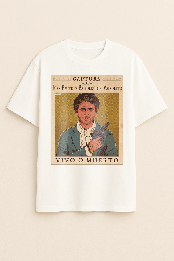 Producto - Se Busca Bairoletto (Oversize Unisex Blanca Frontal)