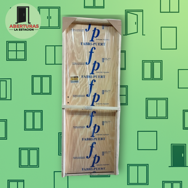 Producto - PUERTA PLACA CON MARCO DE MADERA 70X200 CM