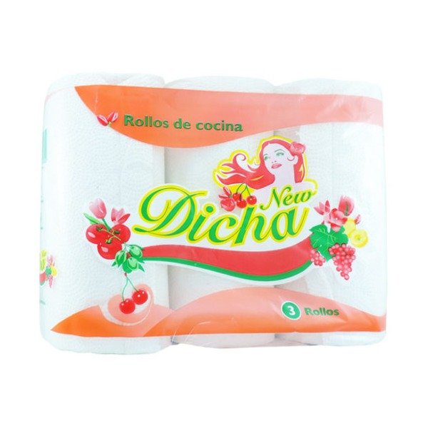 Producto - ELEGANTE "DICHA" ROLLO DE COCINA 3X40 COD 924 (BULTO)