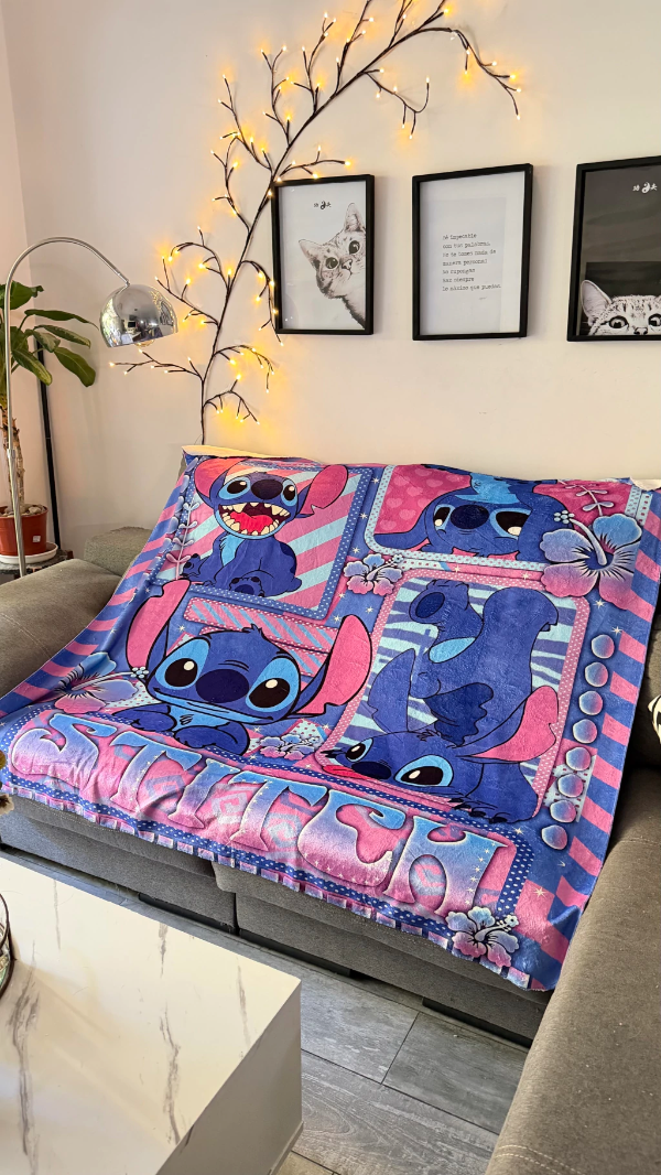 Producto - Manta stitch lila