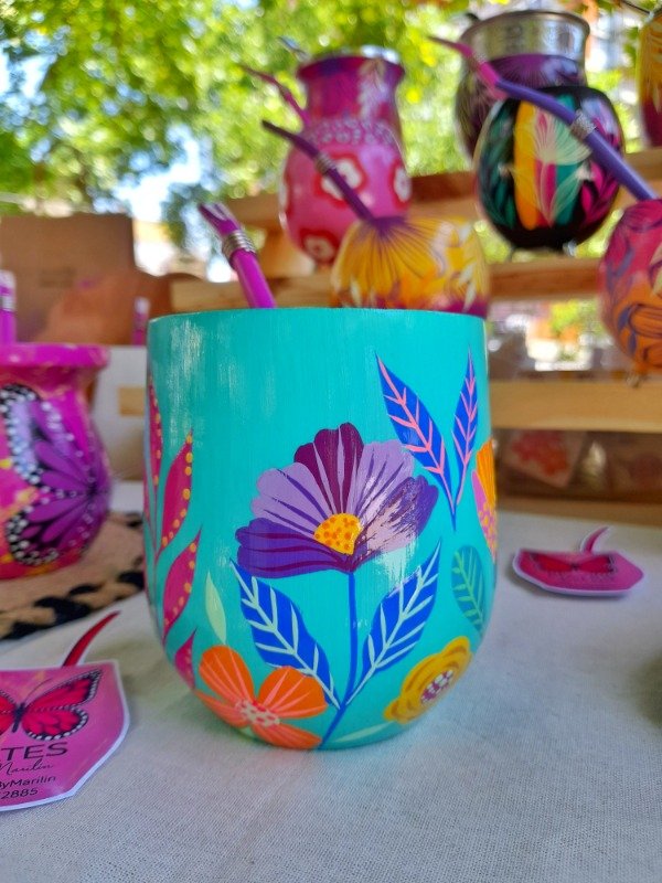 Producto - Mate Oasis turquesa pera grande EN STOCK