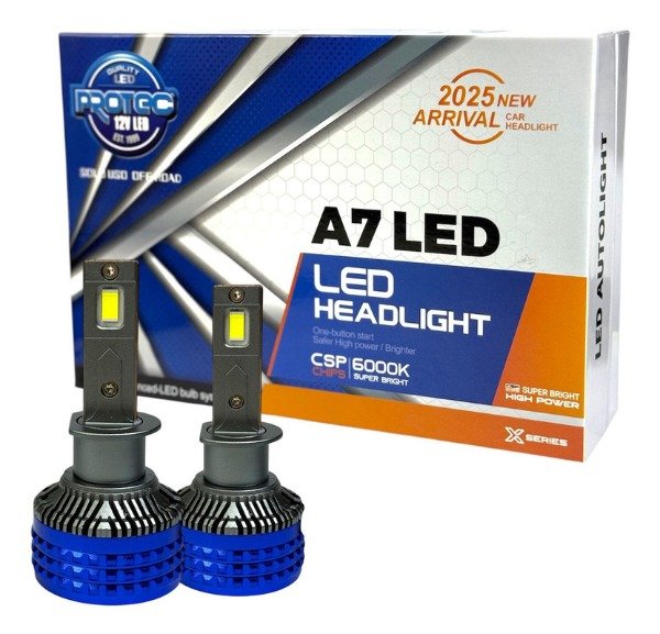 Producto - Kit Luces Cree Led Super Potente A7 6000K Alta Baja y Antiniebla para Renault