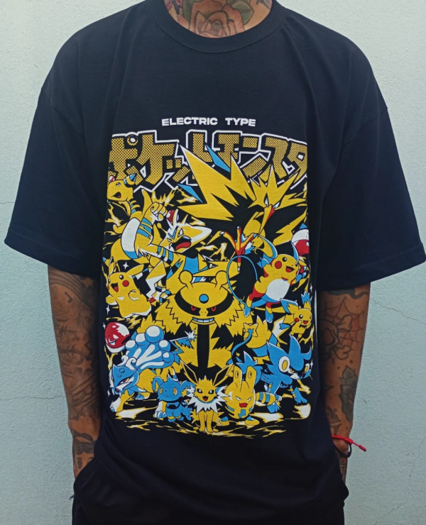 Producto - Remera pokemones electricos