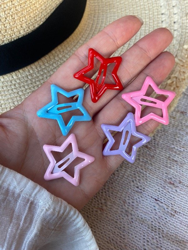 Producto - Hebillas x 10 estrellitas tic tac