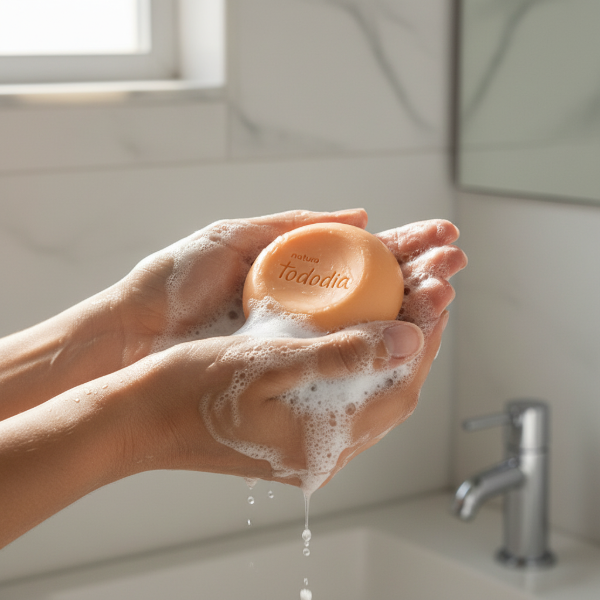 Producto - "Mango Rosa y Agua de Coco" Caja x 5 unidades Jabones Natura Tododia