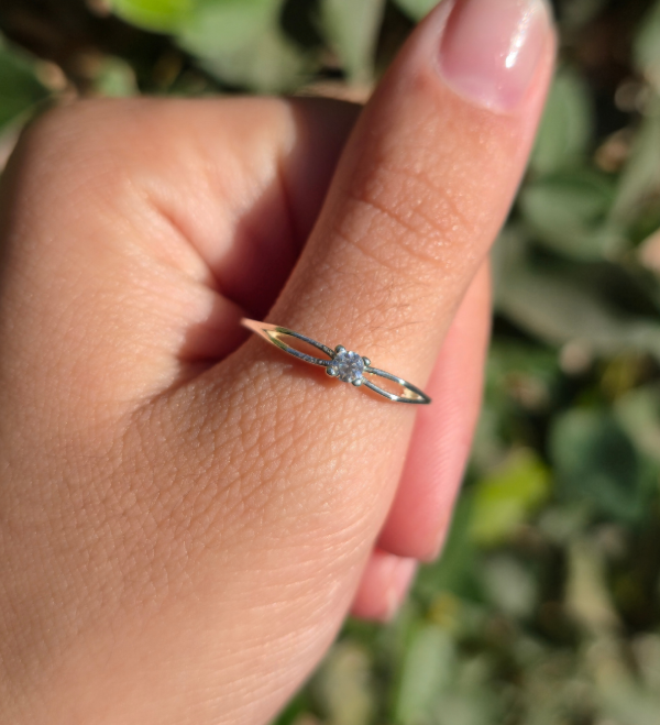 Producto - Anillo tiny doble línea PLATA 925