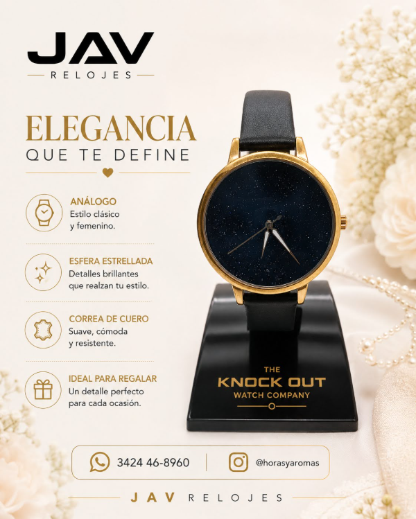 Producto - Reloj Femenino JAV 8 - MArca Knock Out