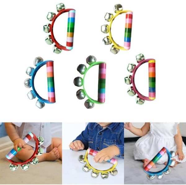 Producto - Pandereta madera 5pelotas