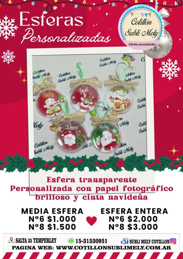 Producto - PROMO ESFERAS PERSONALIZADA