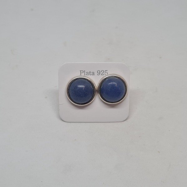 Producto - Aros piedra azul