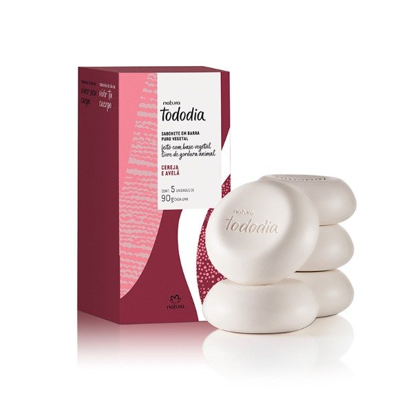 Producto - Jabones en barra x 5 unidades cereza y avellana