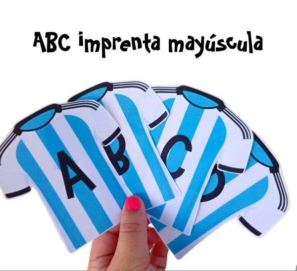 Producto - Banda numérica + ABC imprenta mayúscula ( temática Argentina)