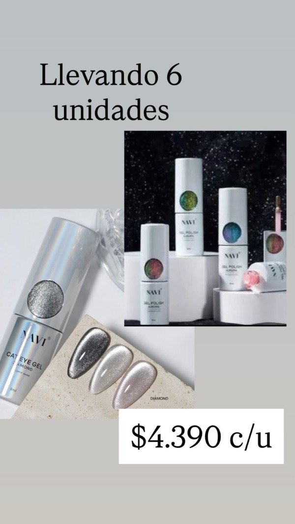 Producto - ESMALTE SEMIPERMANENTE NAVI EFECTOS x6
