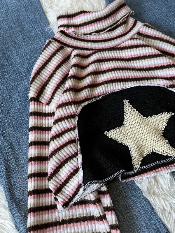 Polera croptop stripey star talle s — imagen 4