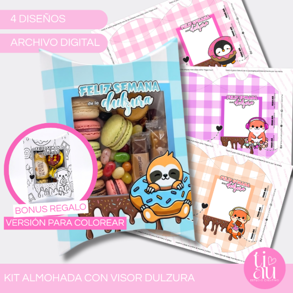Producto - KIT ALMOHADA CON VISOR SEMANA DE LA DULC