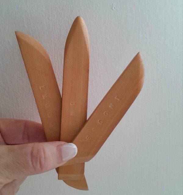 Producto - Set de 3 plegaderas de madera de formato múltiple